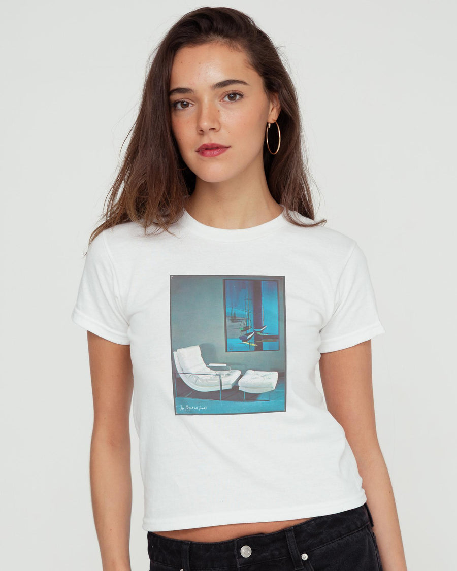 take a seat baby tee - In Print We Trust