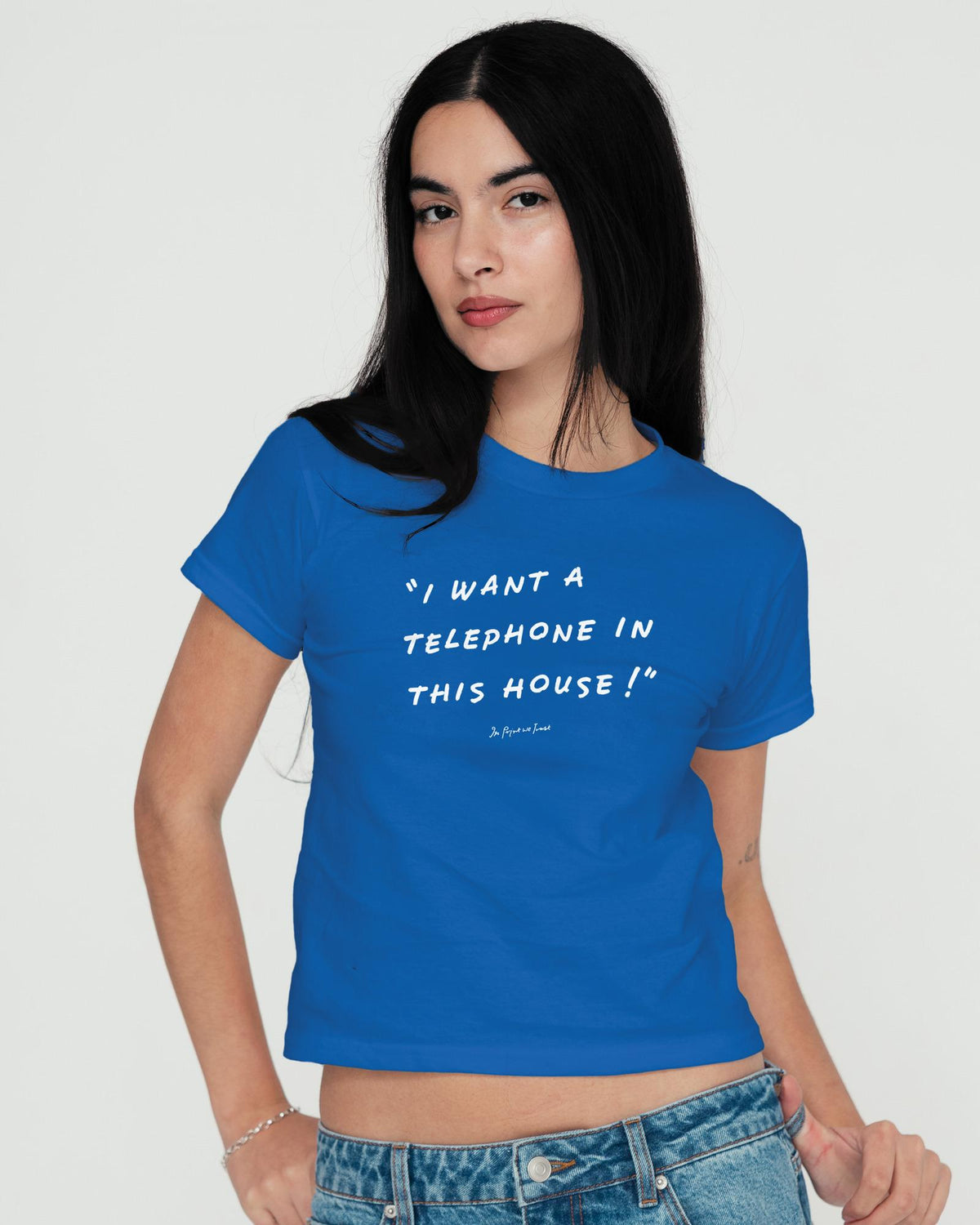 telephone baby tee - In Print We Trust