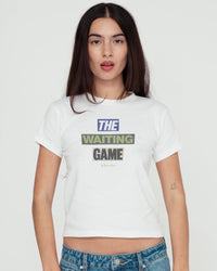 the waiting game baby tee - In Print We Trust