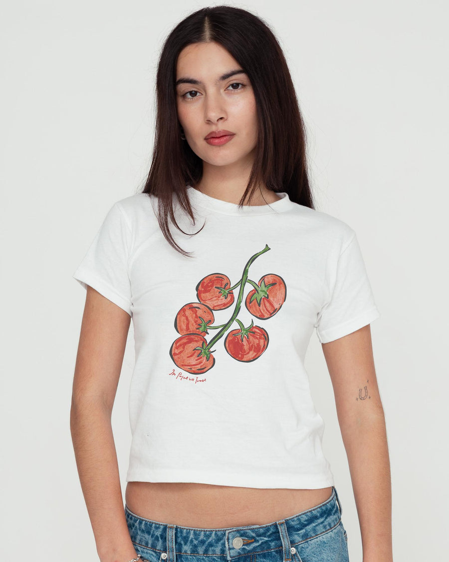 tomatoes baby tee - In Print We Trust