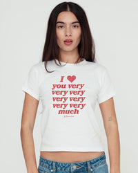 very very much baby tee - In Print We Trust