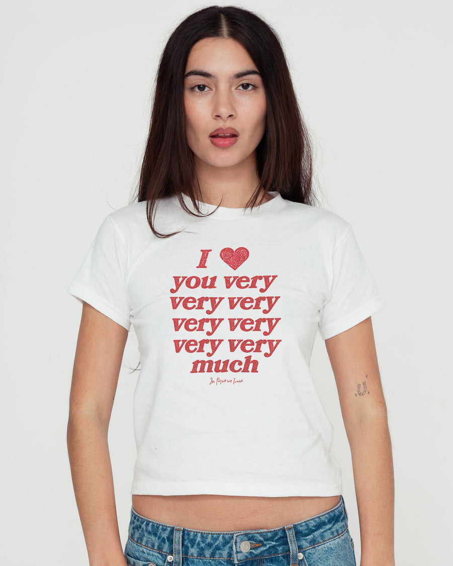 very very much baby tee - In Print We Trust