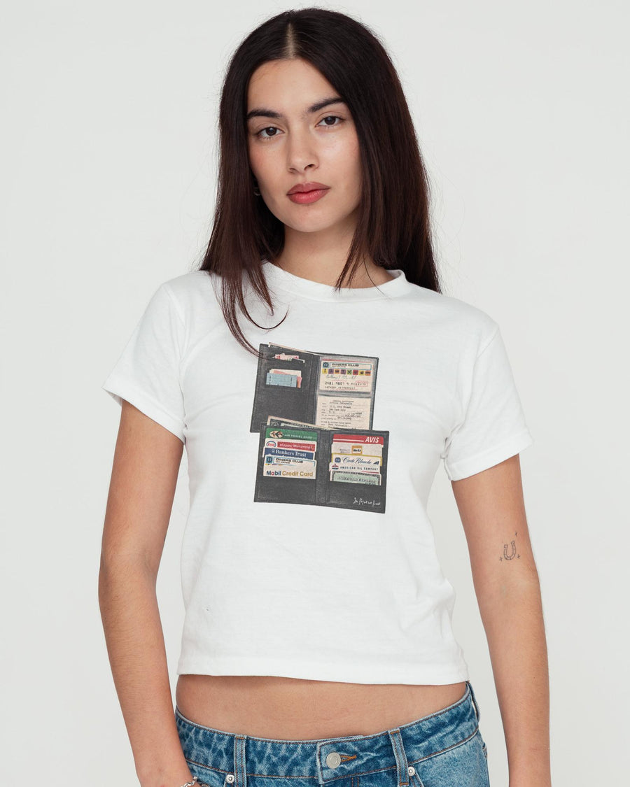 wallet baby tee - In Print We Trust