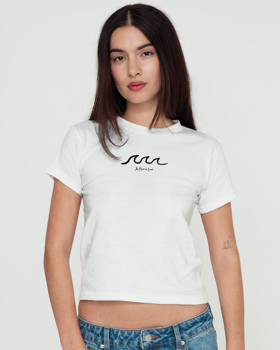waves baby tee - In Print We Trust