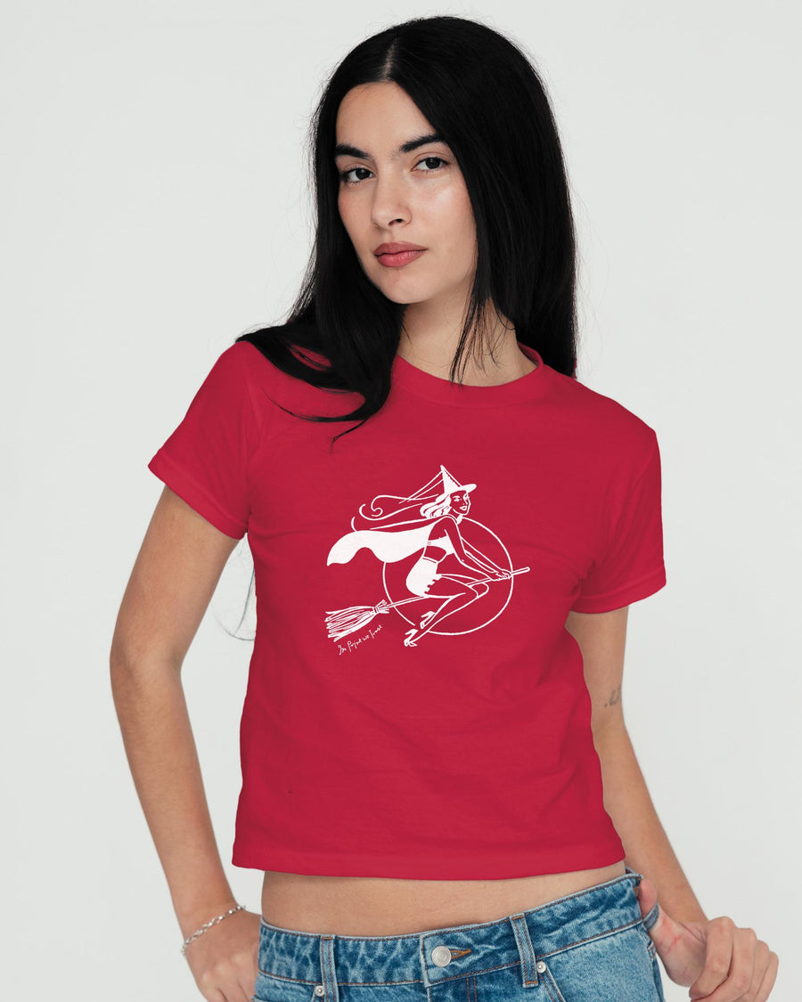 witch baby tee - In Print We Trust