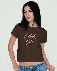 baby girl baby tee - In Print We Trust