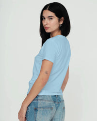 blue is for boys baby tee - In Print We Trust