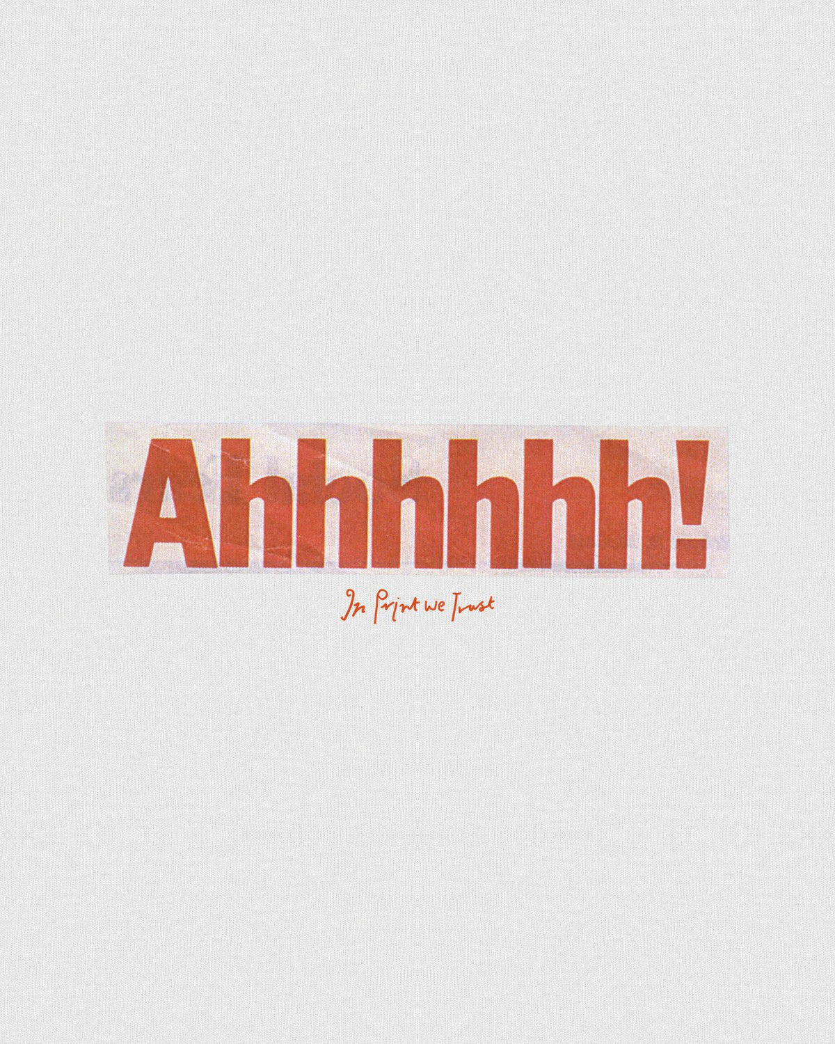 ahhhhhh! baby tee - In Print We Trust