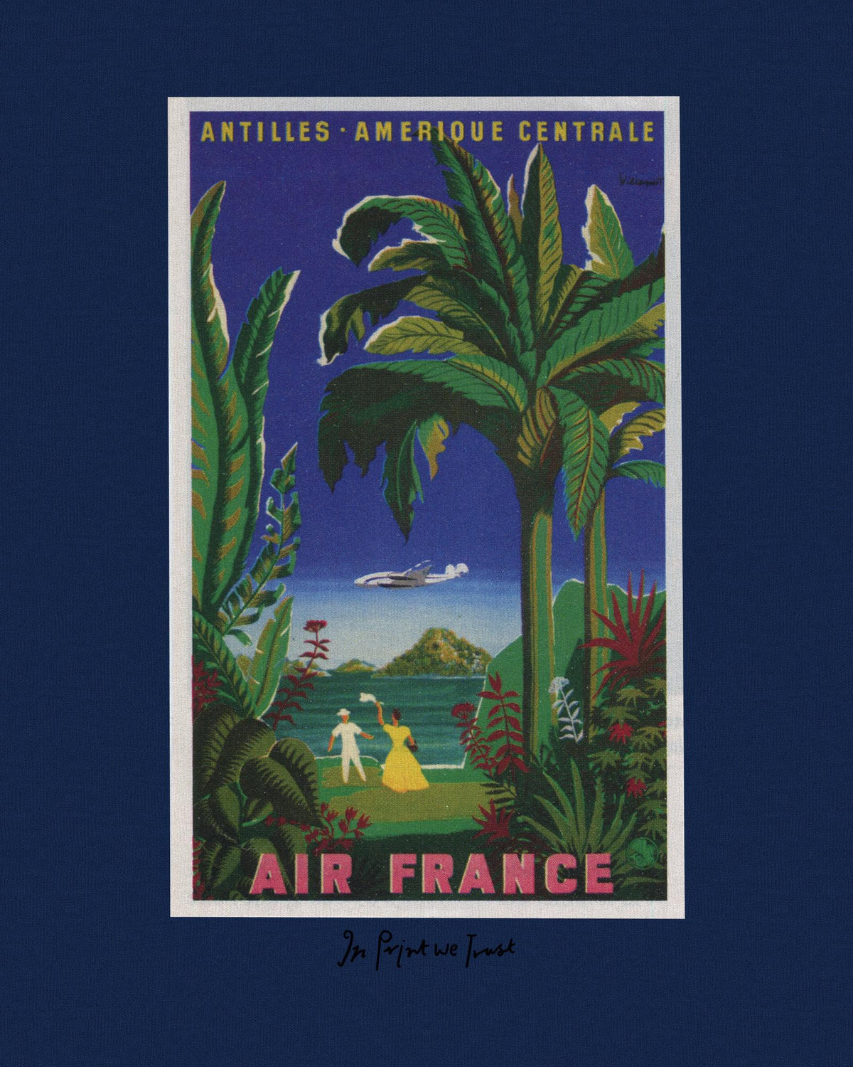 air france baby tee - In Print We Trust