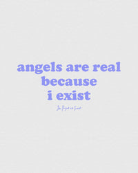 angels are real baby tee - In Print We Trust