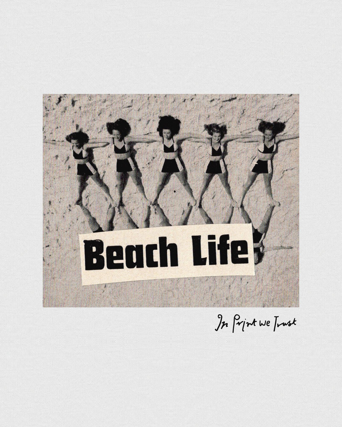 beach life baby tee - In Print We Trust