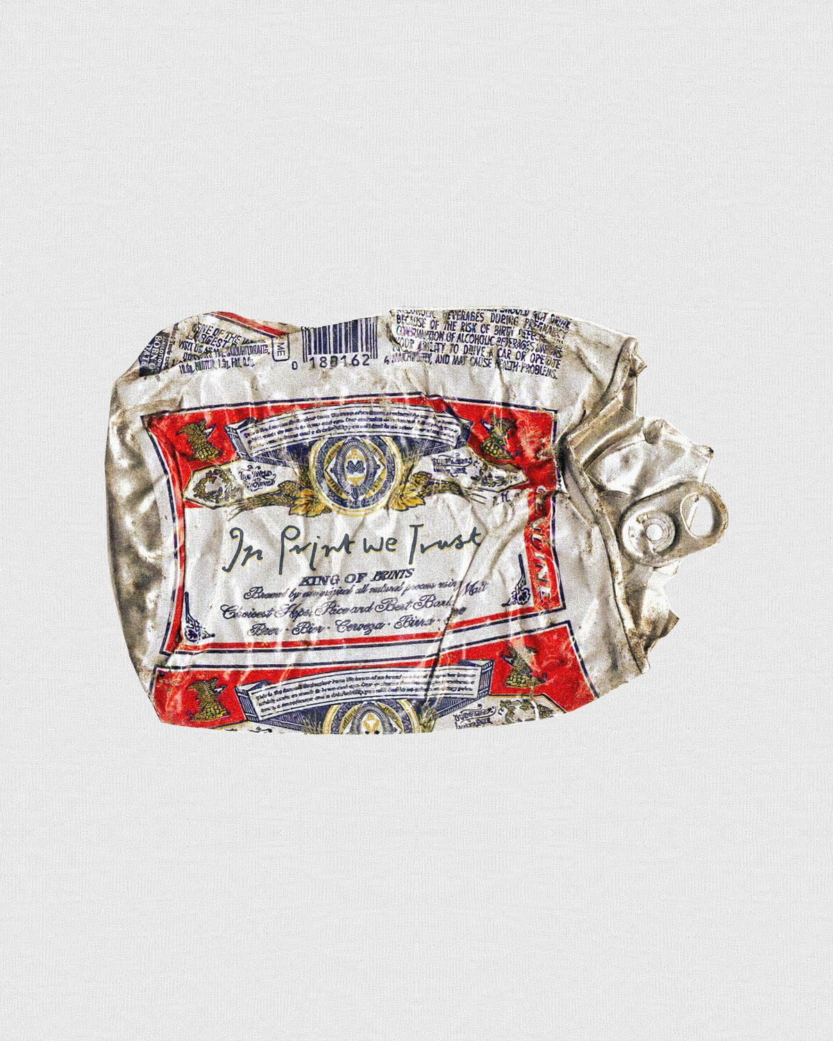 beer can baby tee - In Print We Trust