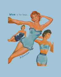 blue is for boys baby tee - In Print We Trust