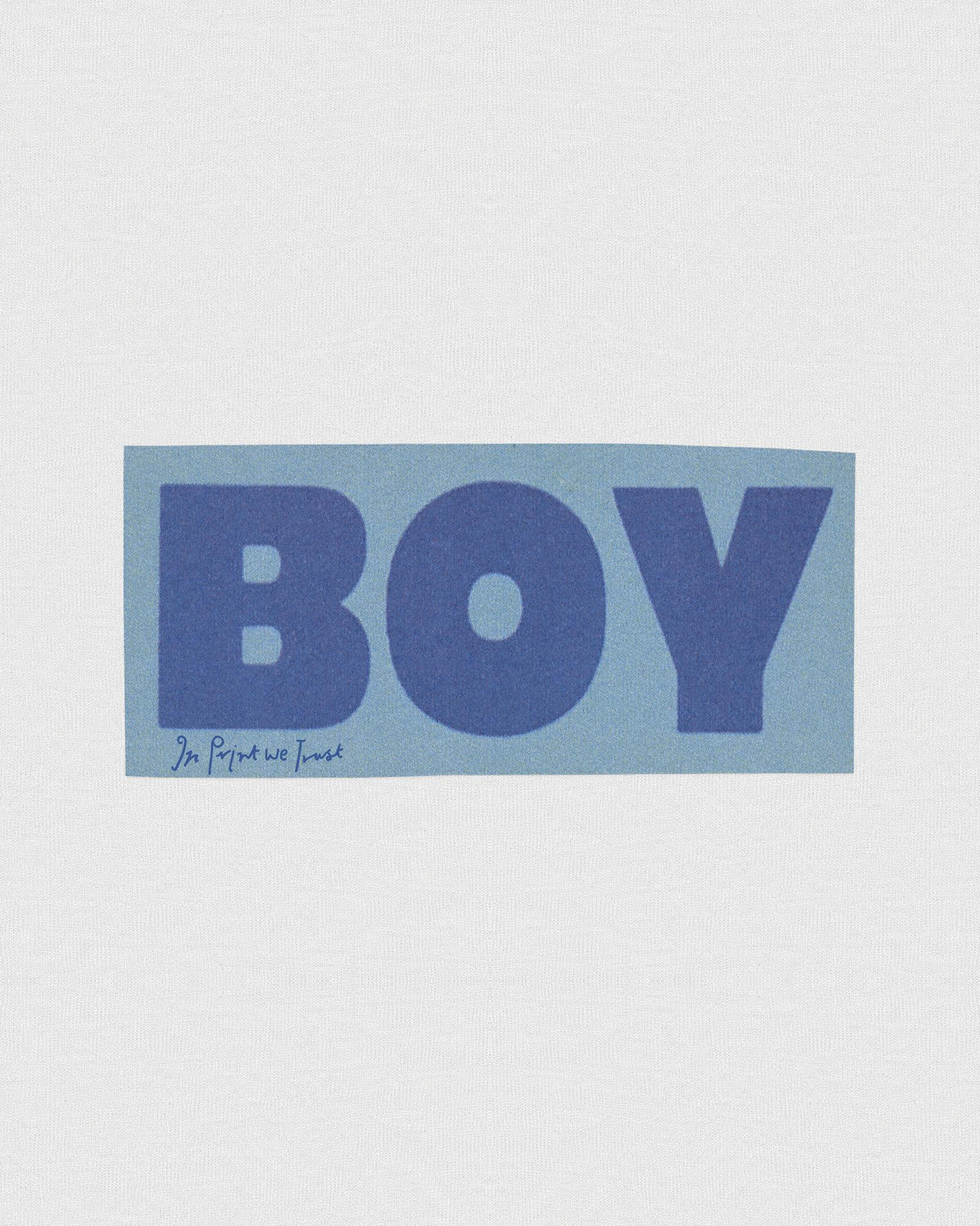 boy baby tee - In Print We Trust