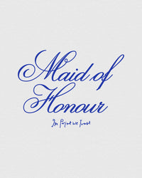 bridal party baby tee (maid of honour) - In Print We Trust