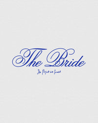 bridal party baby tee (the bride) - In Print We Trust