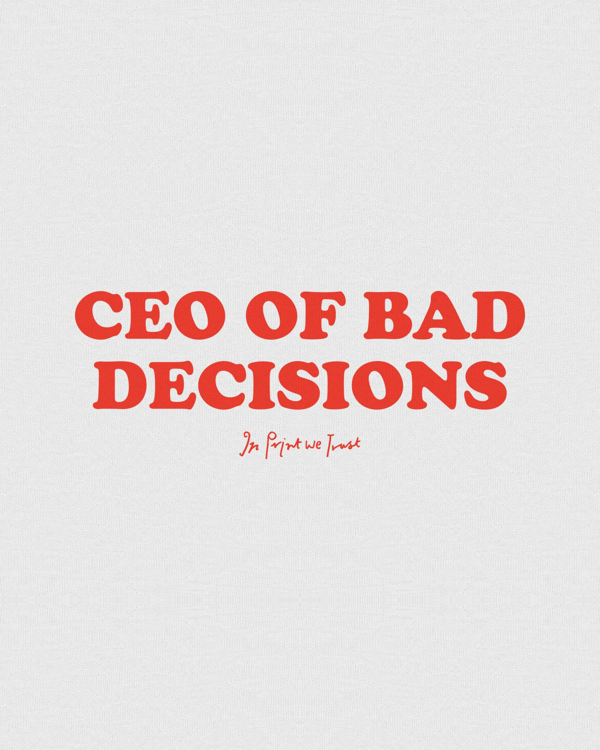 ceo baby tee - In Print We Trust