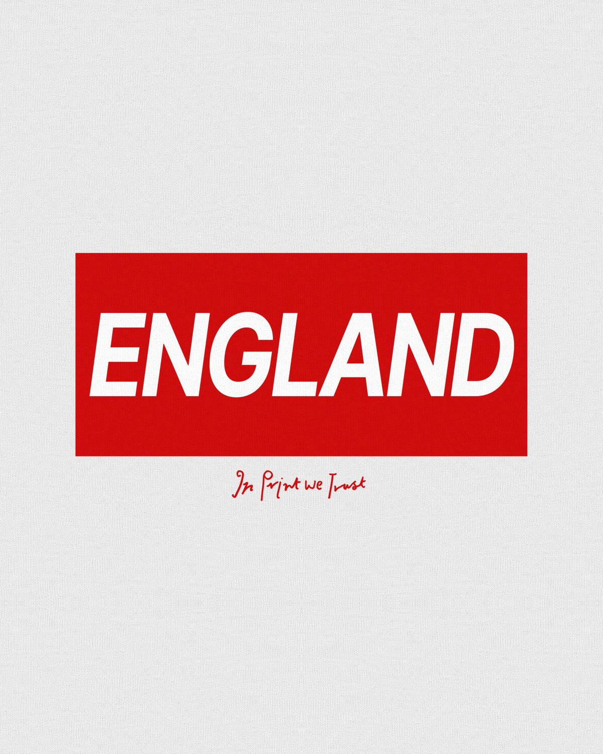 england baby tee - In Print We Trust