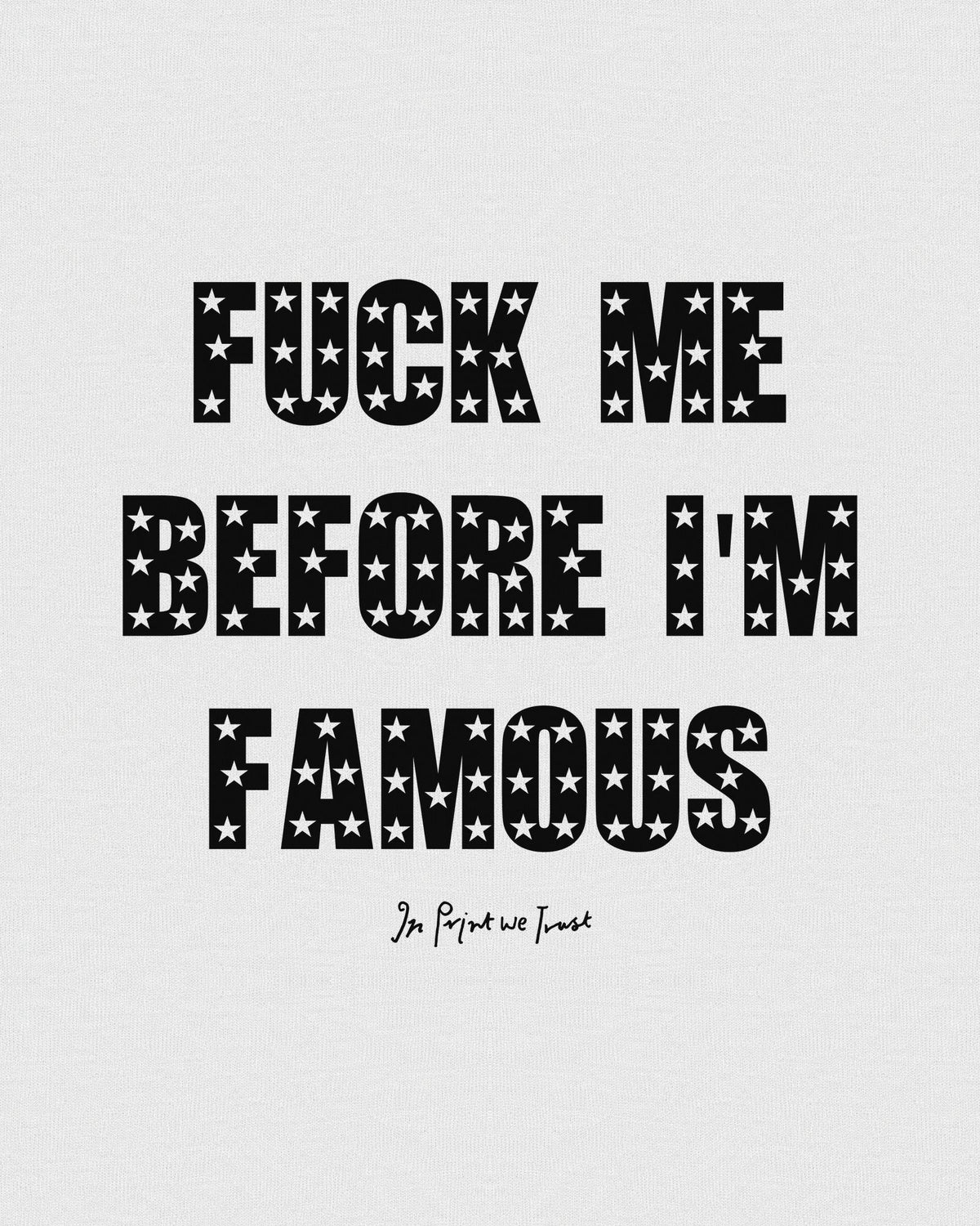 famous baby tee - In Print We Trust