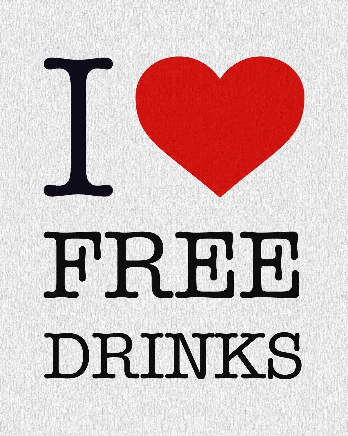 free drinks baby tee - In Print We Trust