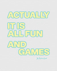 fun and games baby tee - In Print We Trust