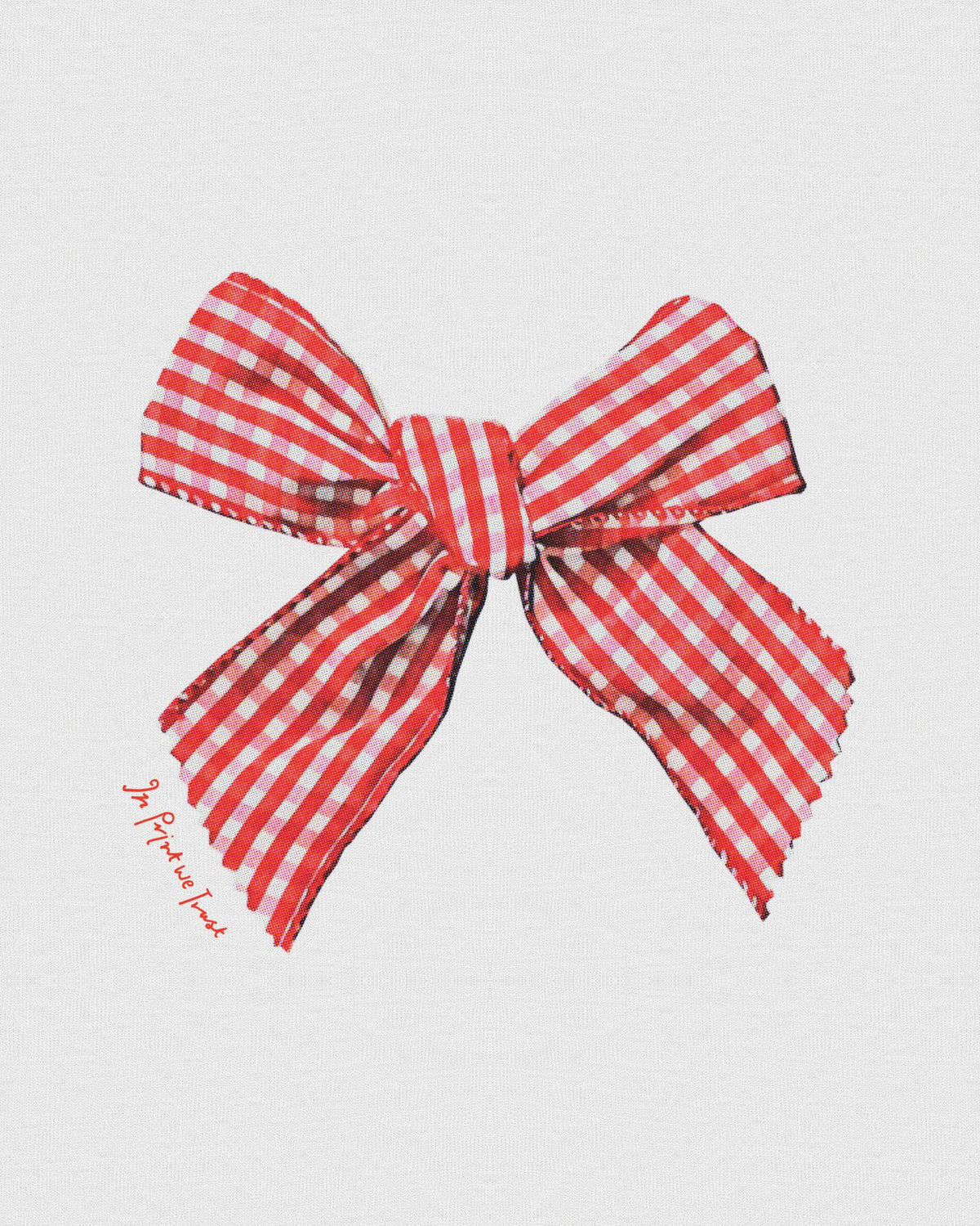gingham baby tee - In Print We Trust