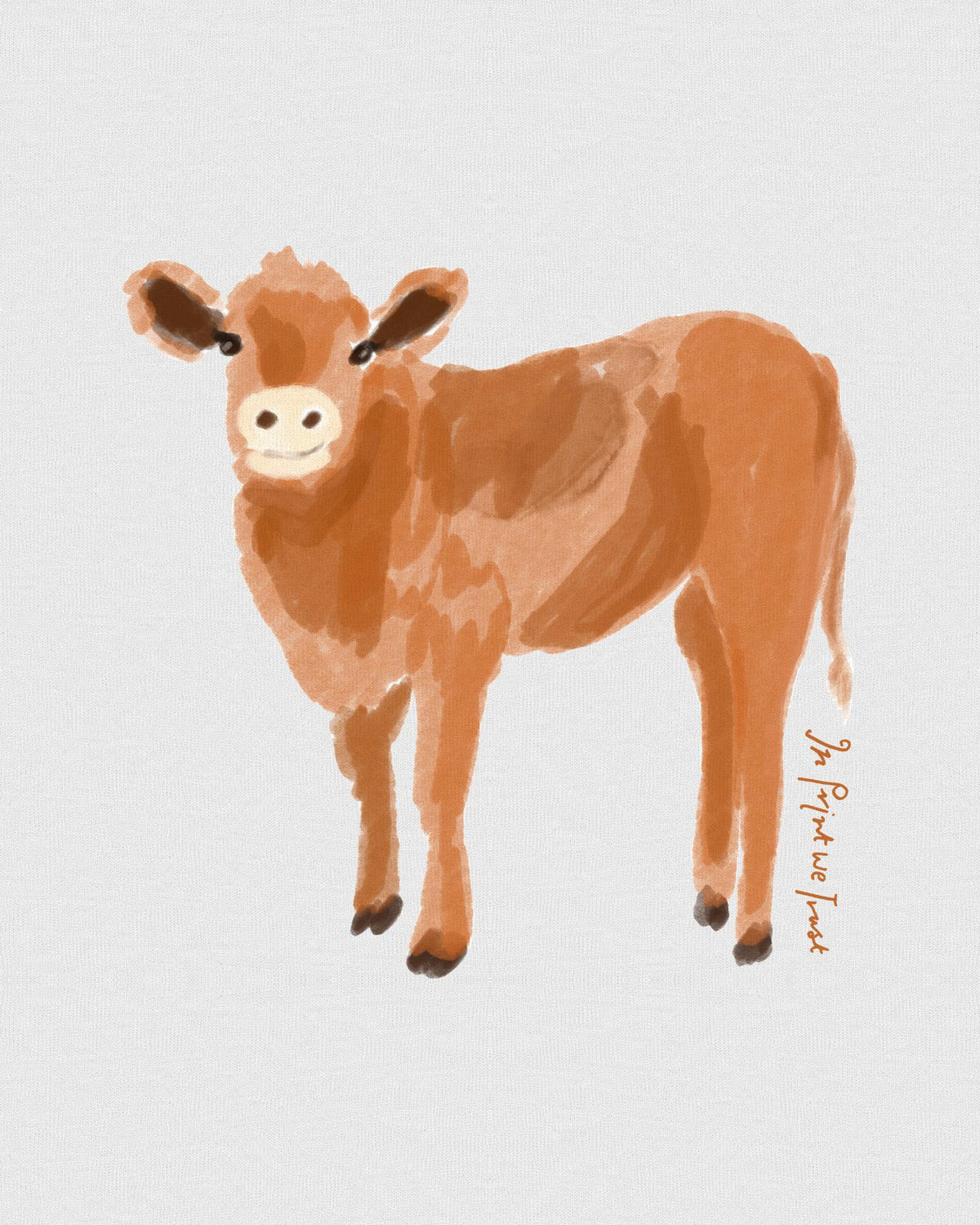 highland cow baby tee - In Print We Trust