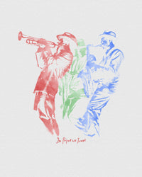 jazz band baby tee - In Print We Trust