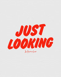 just looking baby tee - In Print We Trust