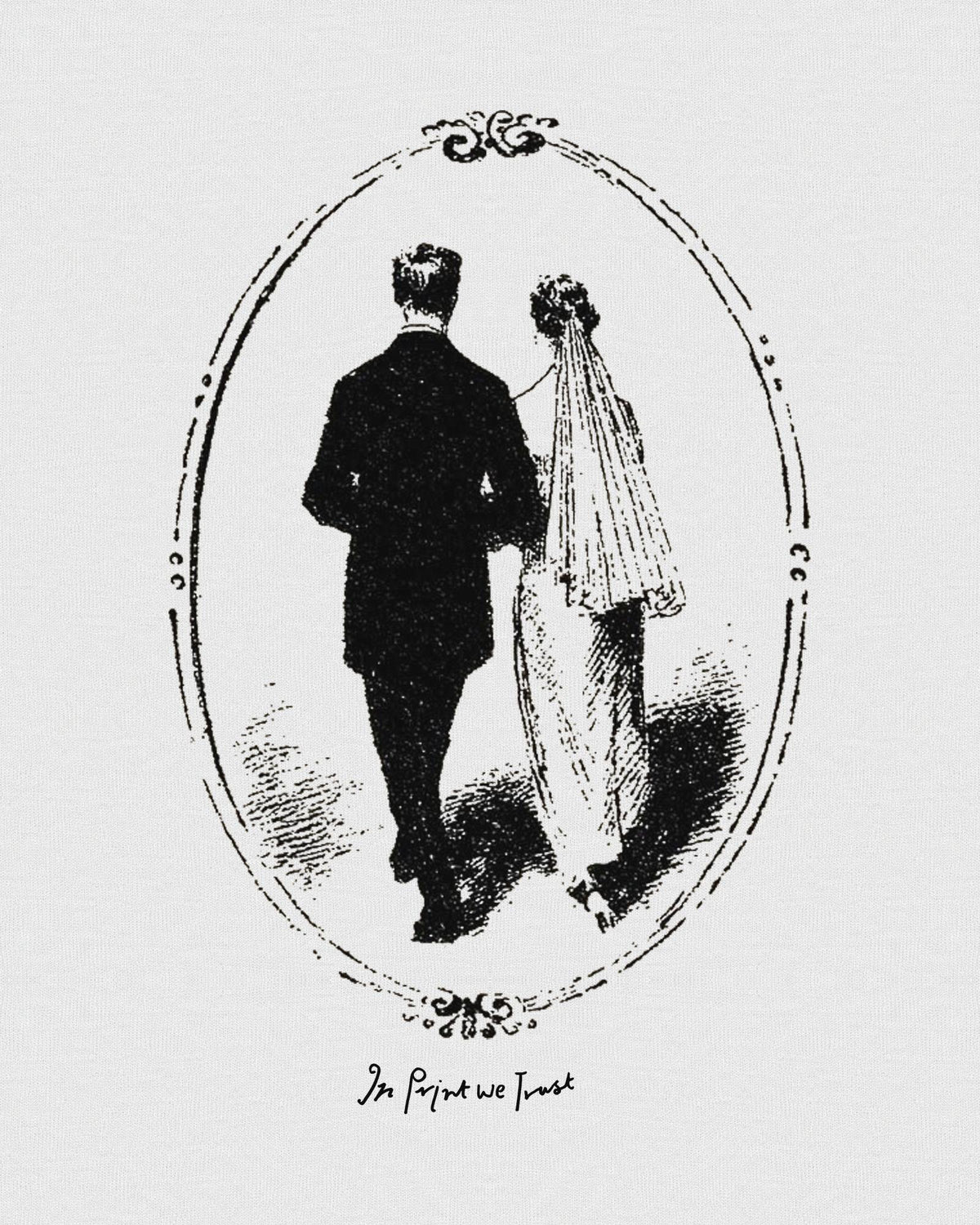 just married baby tee - In Print We Trust