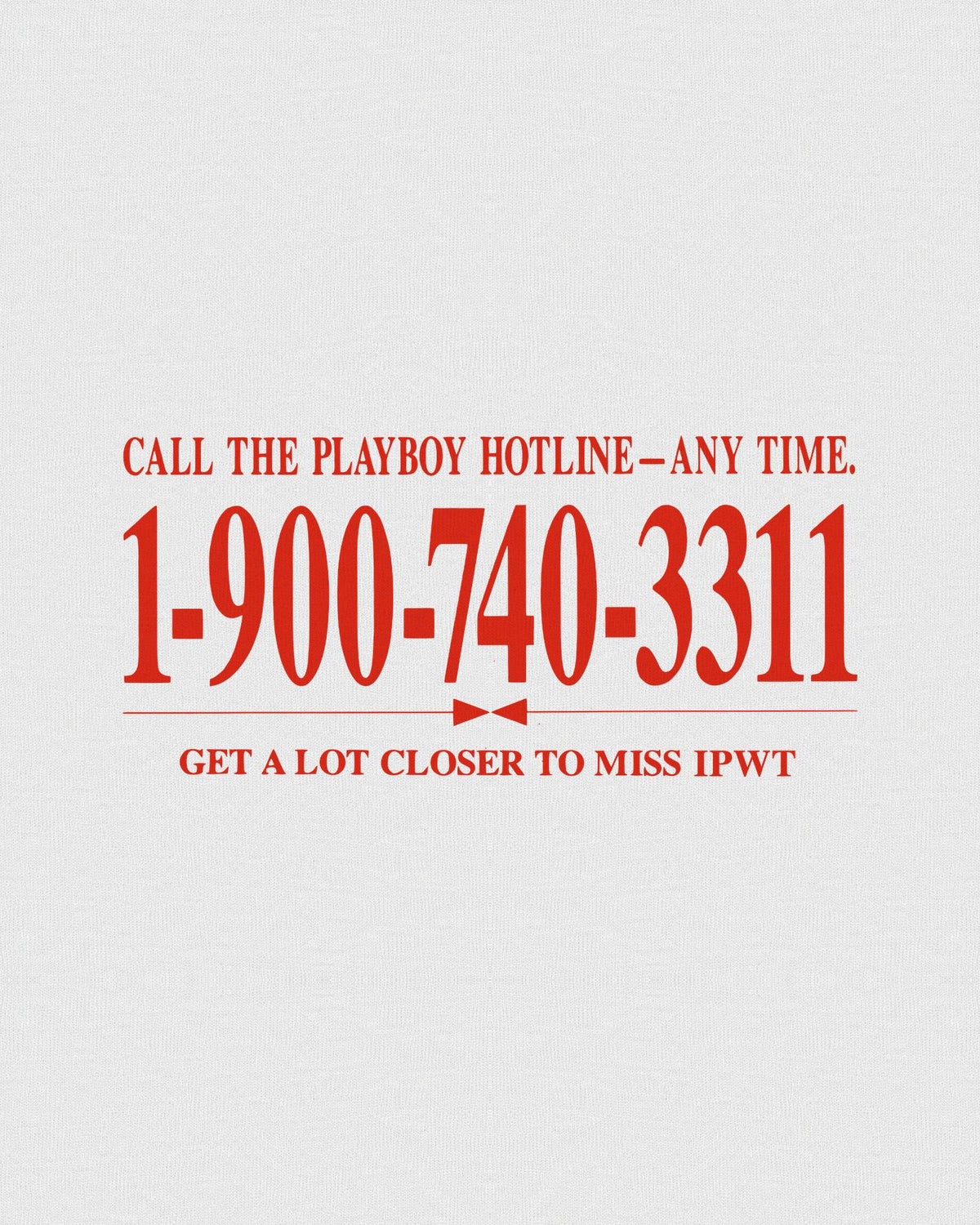 late night call baby tee - In Print We Trust