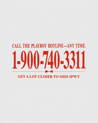 late night call baby tee - In Print We Trust