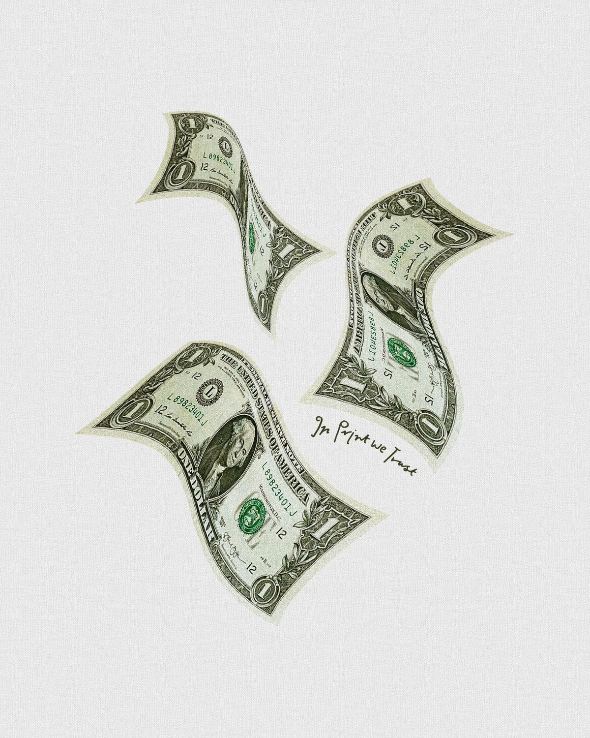 money money money baby tee - In Print We Trust