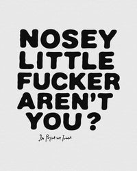 nosey baby tee - In Print We Trust