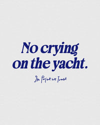 on the yacht baby tee - In Print We Trust