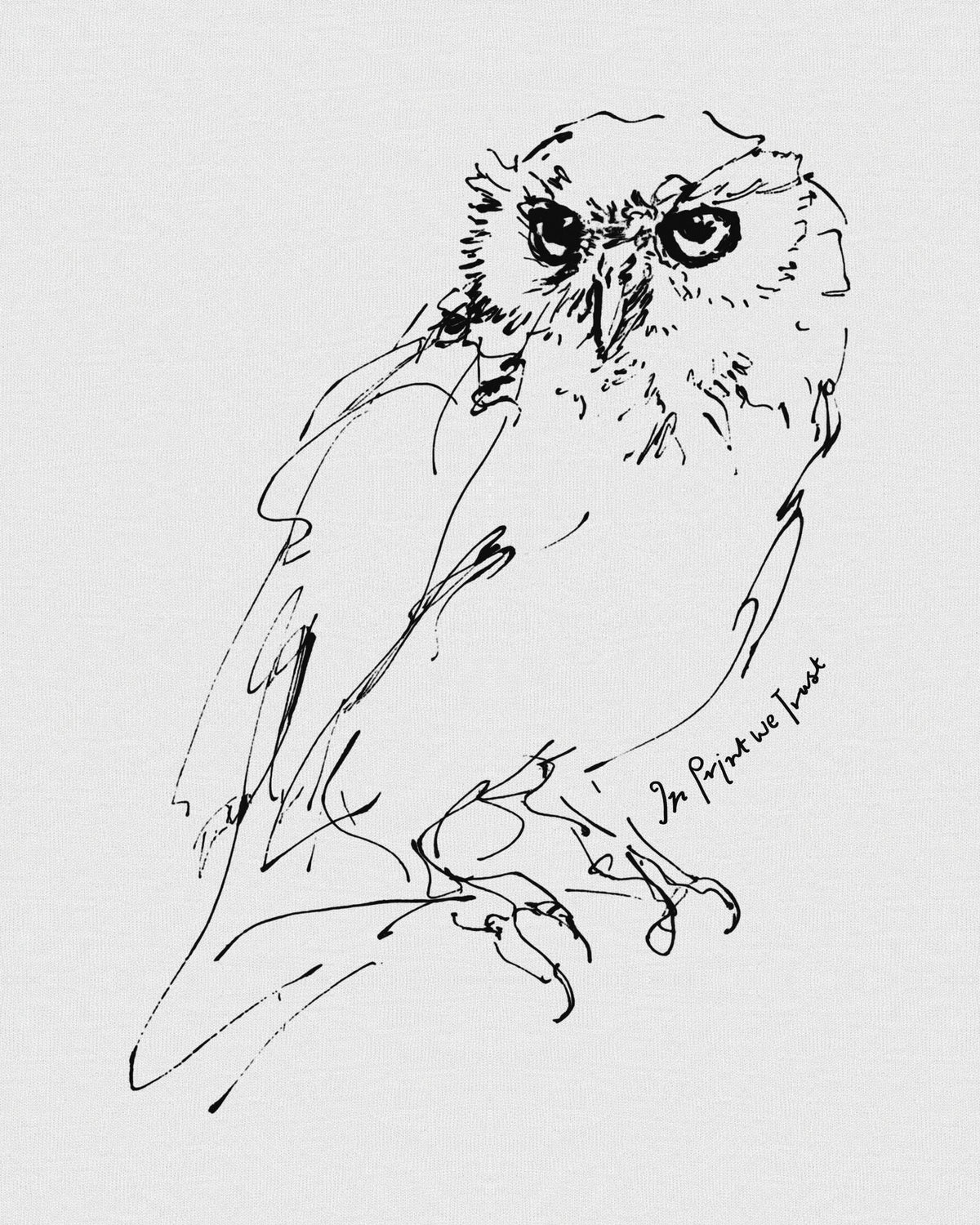 owl baby tee - In Print We Trust