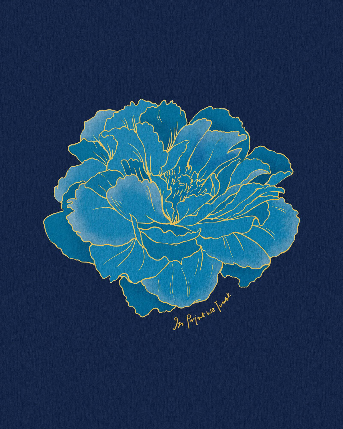 peony baby tee - In Print We Trust