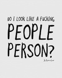 people person baby tee - In Print We Trust