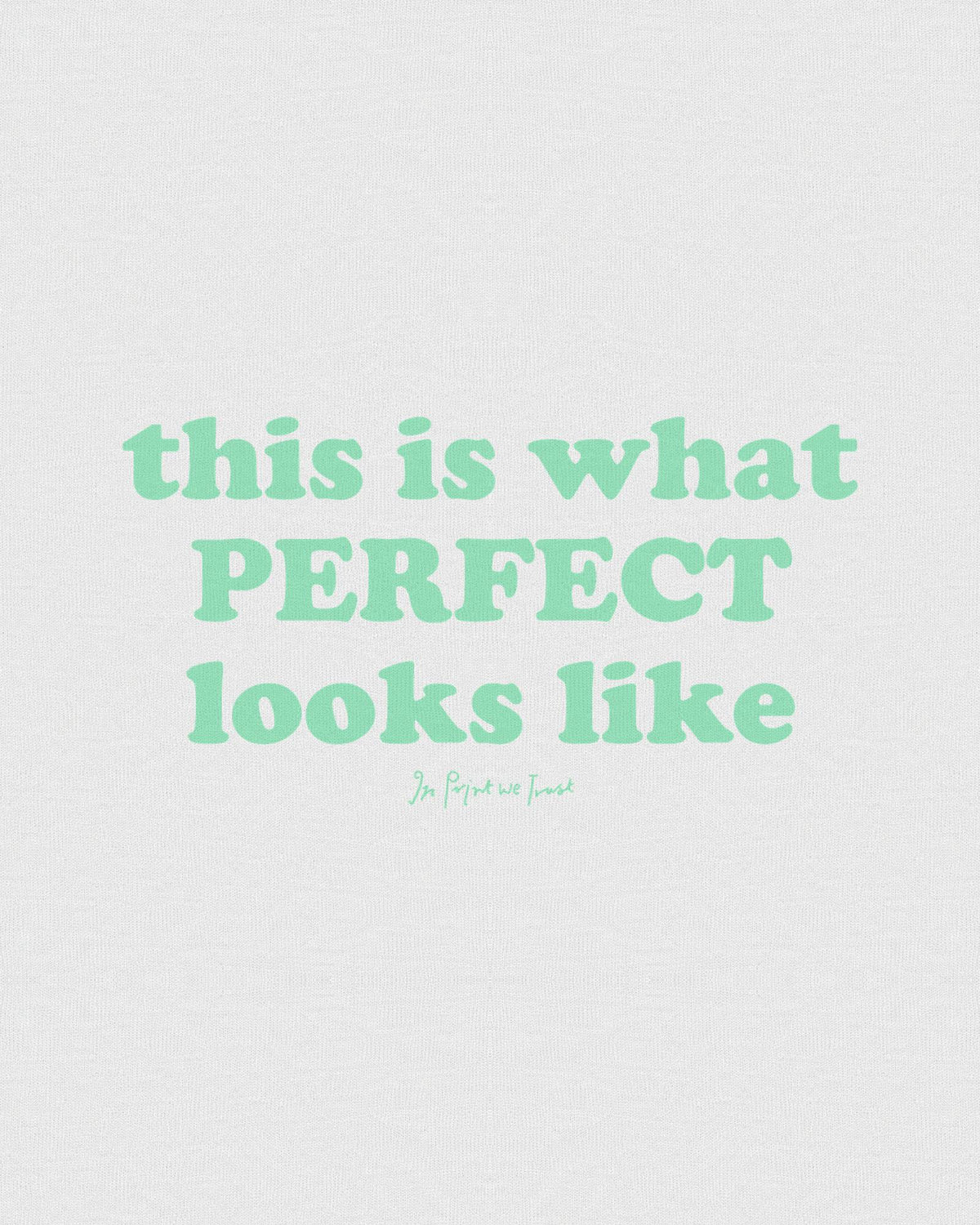 perfect baby tee - In Print We Trust