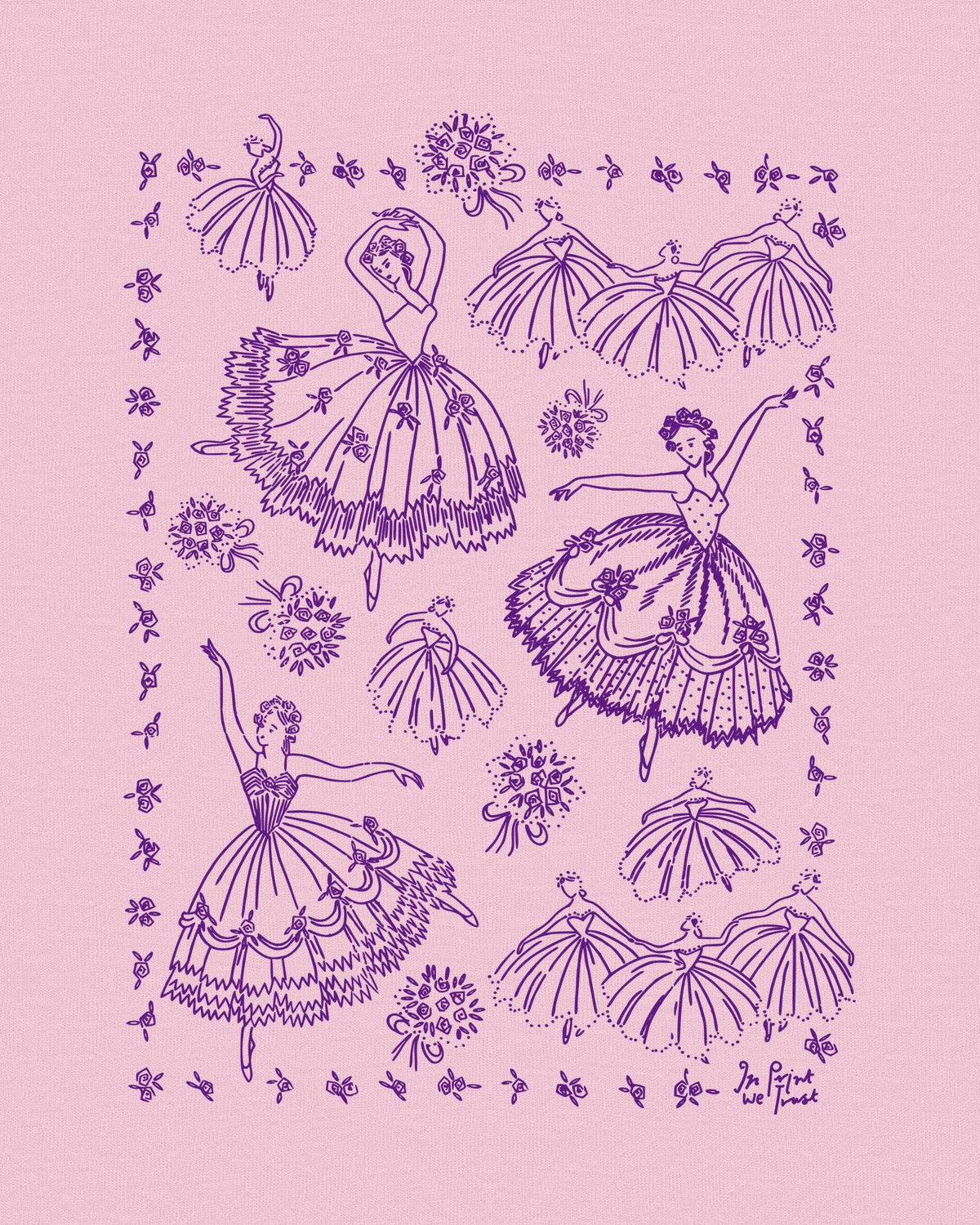 pirouette baby tee - In Print We Trust