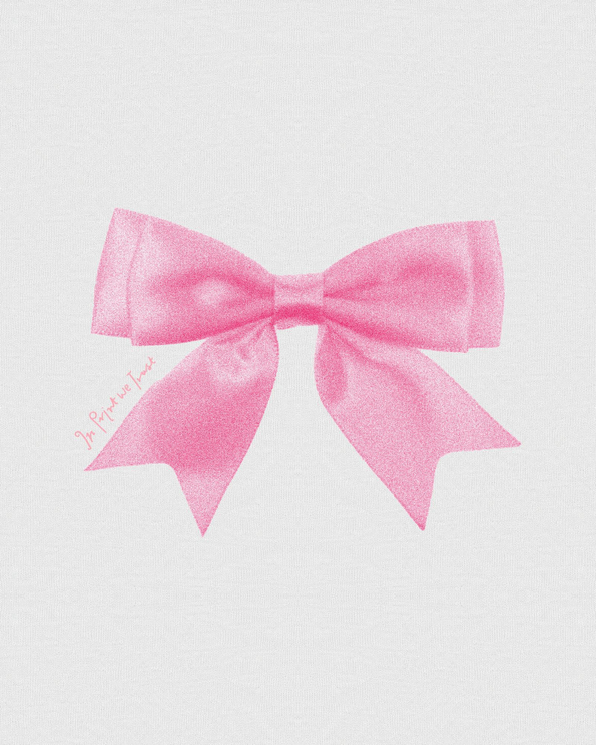 put a bow on it baby tee - In Print We Trust