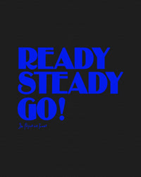 ready steady go! baby tee - In Print We Trust