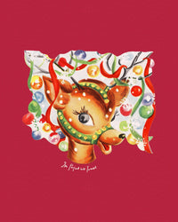 reindeer baby tee - In Print We Trust
