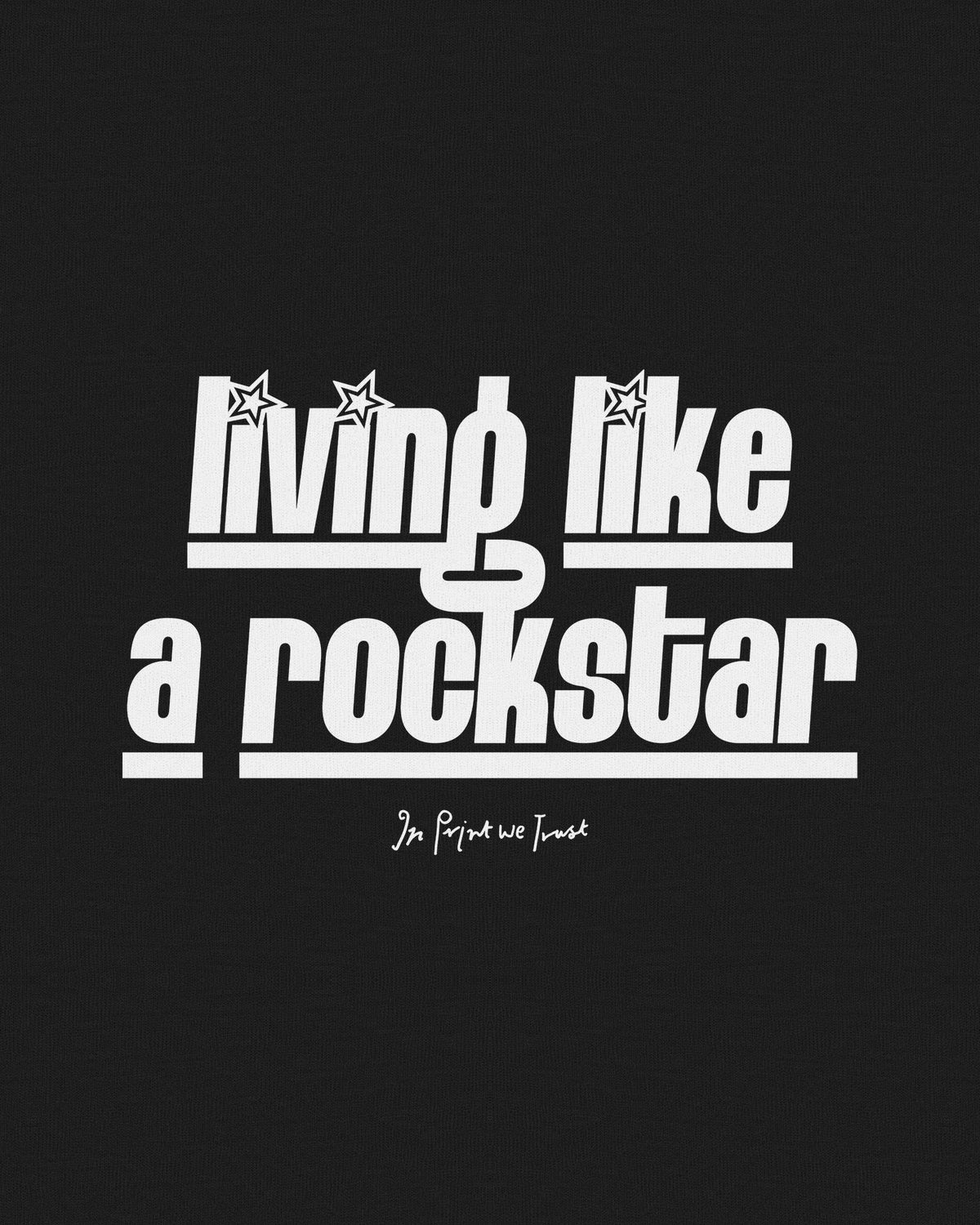 rockstar baby tee - In Print We Trust