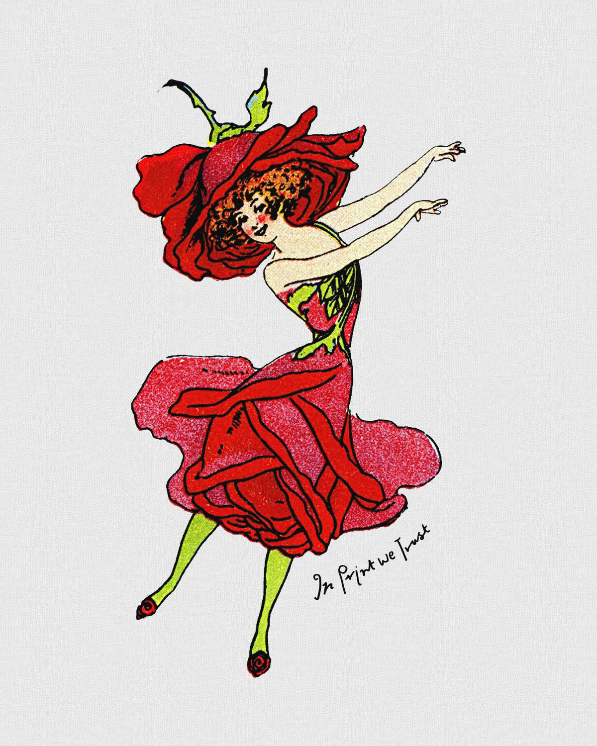 rose fairy baby tee - In Print We Trust
