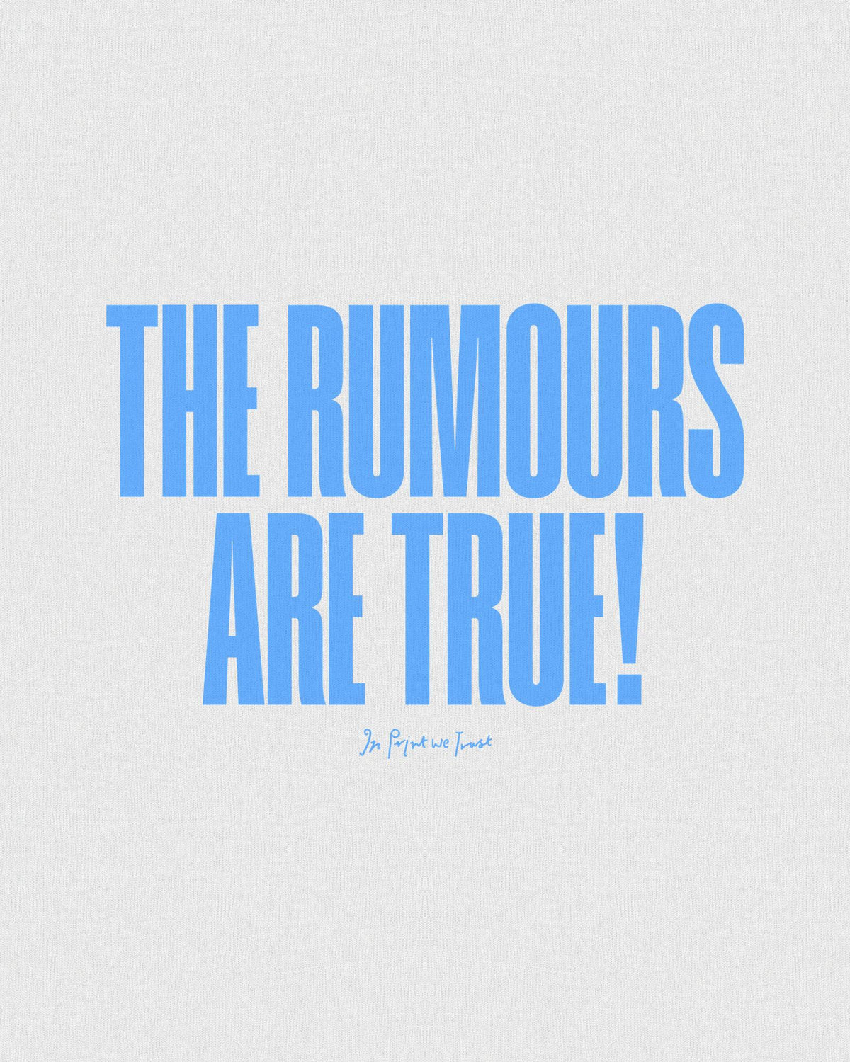 rumours baby tee - In Print We Trust