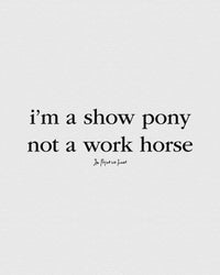 show pony baby tee - In Print We Trust