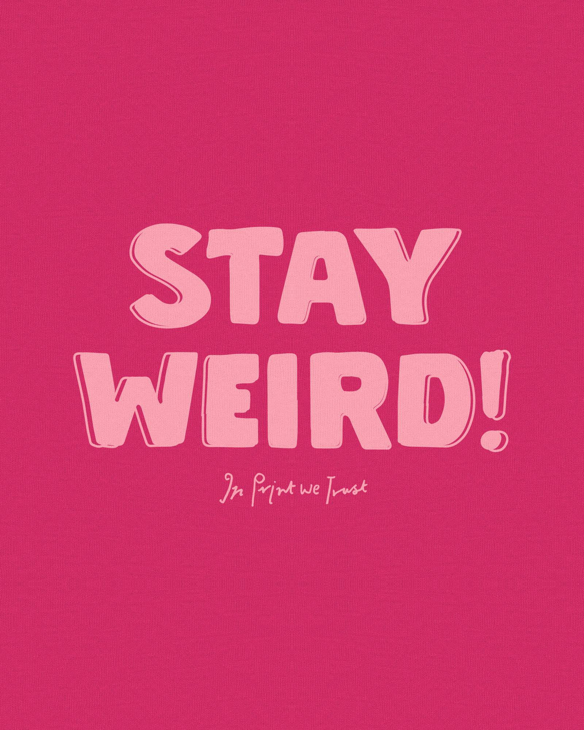 stay weird baby tee - In Print We Trust