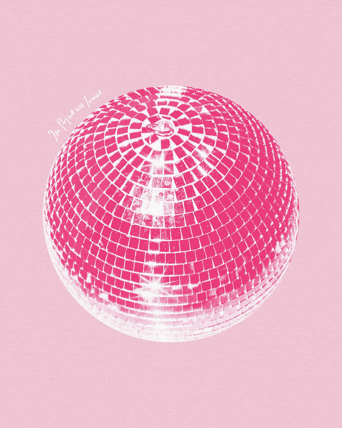 studio 54 pink baby tee - In Print We Trust