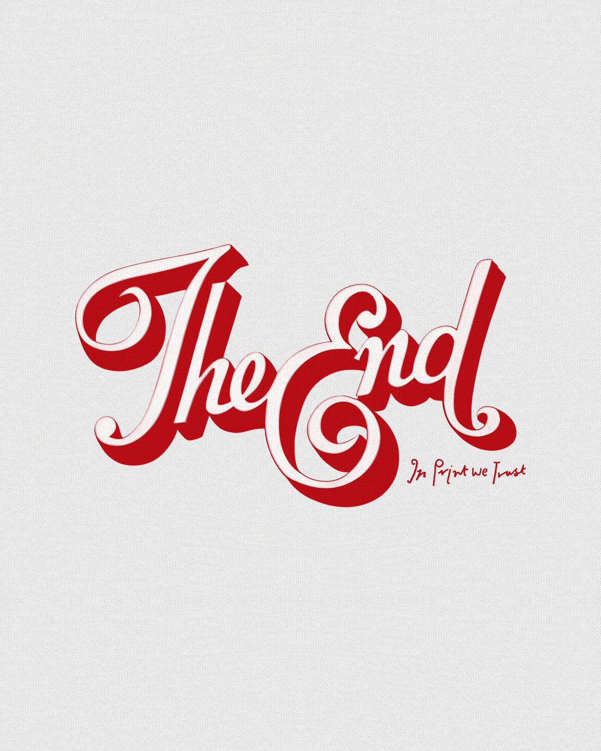 the end baby tee - In Print We Trust